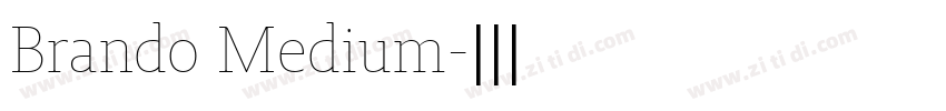 Brando Medium字体转换